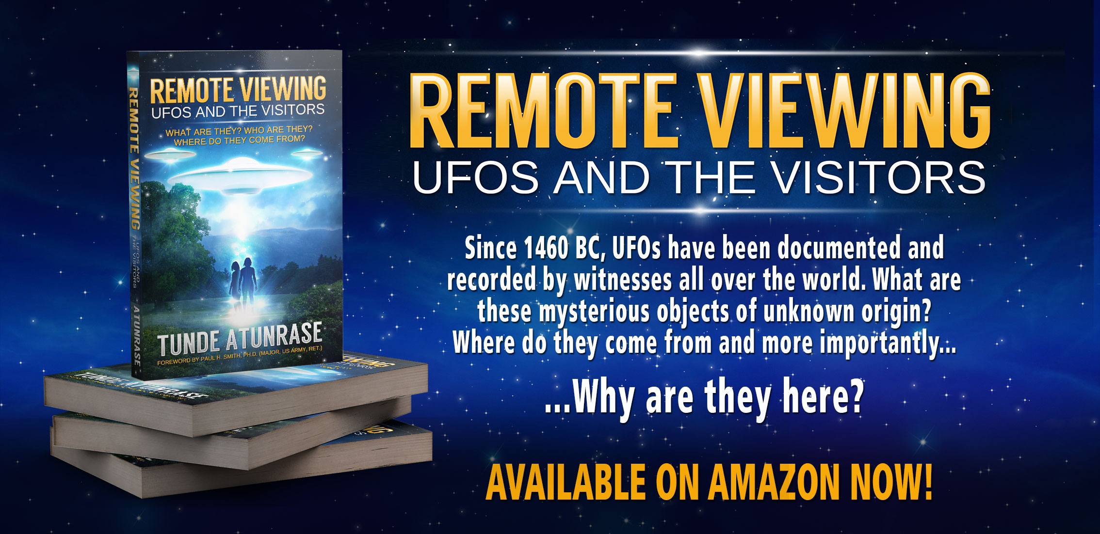 Remote Viewing UFOs and the visitors – Book from Tunde Atunrase